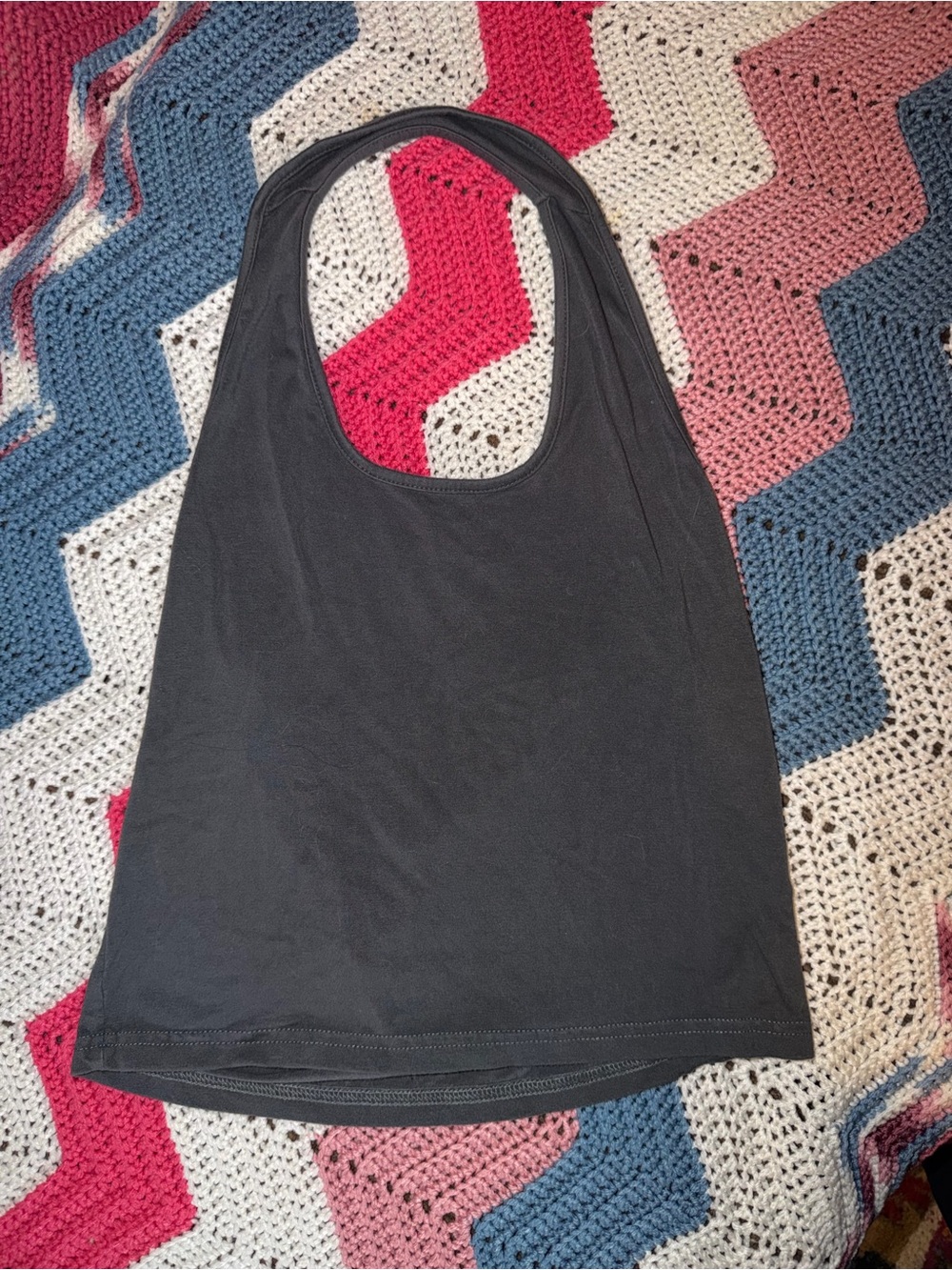Grey super soft halter top